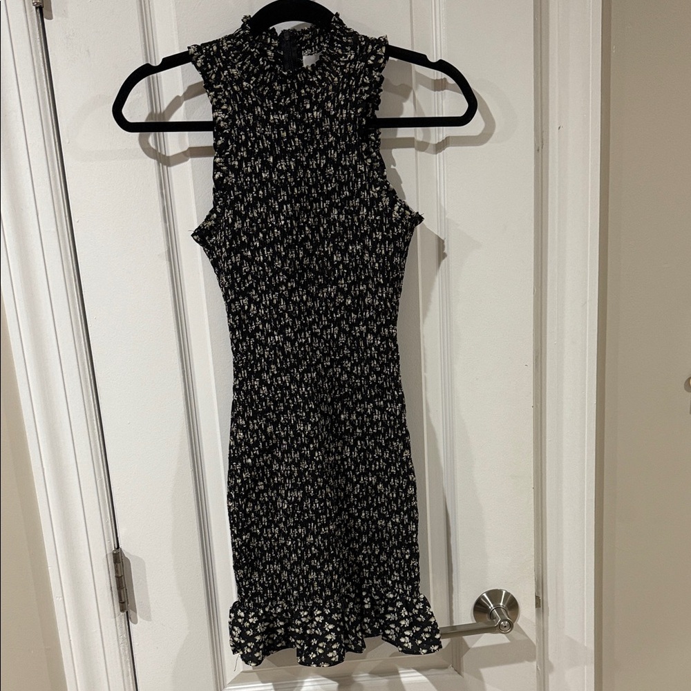 Likely Black and White Sleeveless Dress